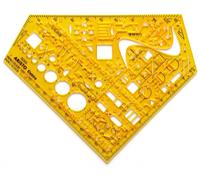 Aristo AH5050 Electric Stencil (Circuit Signs for Electrical Engineering and Ele
