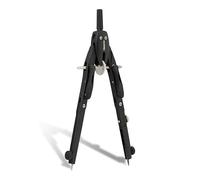 Aristo AR552504 College - Compás con compás (2 articulaciones, diámetro máximo de 340 mm, Zinc Fundido a presión, Incluye 2 Minas de Repuesto), Color Gris