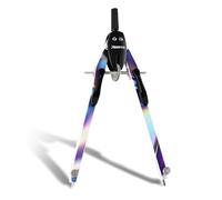 Aristo AR552814-24 BTS Compás de ajuste rápido con compás no ajustables (círculos de hasta 340 mm de diámetro, zinc fundido a presión, 2 minas de repuesto y aguja de repuesto) Bright Iris