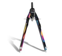 Aristo AR552815-24 BTS Compás de ajuste rápido con compás no ajustables (círculos de hasta 340 mm de diámetro, zinc fundido a presión, 2 minas de repuesto y aguja de repuesto), iris oscuro