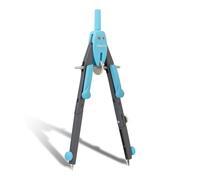 Aristo Compás AR552741-20 BTS (círculos de hasta 340 mm de diámetro, 2 articulaciones, minas de repuesto y aguja de repuesto), color azul neón