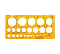 Aristo Plantilla para circulos | 1 - 36 mm | 25 circulos