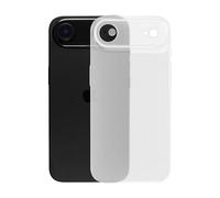 Aristo Solutions Funda para iPhone 17 Air, color blanco, ultrafina, 0,5 mm, con moderno patrón de ranuras, resistente a arañazos y golpes, recortes precisos para cámara, elegante funda delgada para