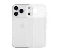Aristo Solutions Funda para iPhone 17 Pro, color blanco, muy fina de 0,5 mm, resistente a los golpes y a los arañazos, con recortes precisos para la cámara, elegante funda delgada con diseño moderno