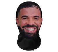 Aristo Solutions - Máscara de cara completa con impresión 3D realista de Drake, transpirable, ligera y cómoda, ideal para cosplay, fiestas, Halloween, carnaval y eventos