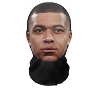 Aristo Solutions - Máscara de cara completa con impresión 3D realista de Kylian Mbappe, transpirable, ligera y cómoda, ideal para cosplay, fiestas, Halloween, carnaval y eventos