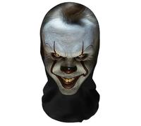 Aristo Solutions Máscara de cara completa de impresión 3D realista de Pennywise - Respirable, ligera y cómoda, ideal para cosplay, fiestas, Halloween, carnaval y eventos IT