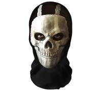 Aristo Solutions Máscara de rostro completa de Ghost realista con impresión 3D - Respirable, ligera y cómoda, ideal para cosplay, fiestas, Halloween, carnaval y eventos Funny COD MW 2