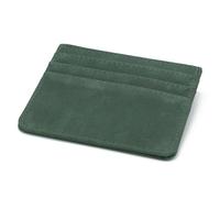 Aristo Solutions Tarjetero fino de piel sintética de alta calidad para tarjetas de crédito, débito e identificación, para hombre y mujer, verde, talla única, Minimalista