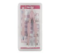 Aristo Topline AR55802 - Compás y portaminas (círculos de hasta 370 mm de diámetro, minas de repuesto, patas de zinc fundido a presión), color rosa