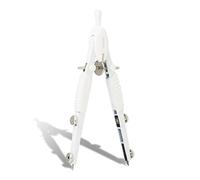 Aristo Topline AR55815 Mat Series - Compás (círculos de hasta 370 mm de diámetro, minas de repuesto, patas de zinc fundido a presión), color blanco