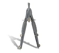 Aristo Topline Mat Series - Compás (círculos de hasta 370 mm de diámetro, minas de repuesto, patas de zinc fundido a presión, color gris