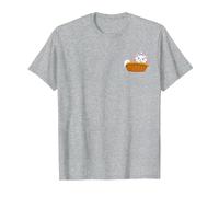 Aristogatos Marie gato en la cesta Camiseta, Hombre, Gris Jaspeado, S