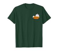 Aristogatos Marie gato en la cesta Camiseta, Hombre, Verde Bosque, S