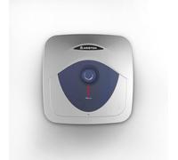 Ariston Blu Evo RS - Termo Eléctrico 15 Litros Bajo Consumo, Calentador de Agua Eléctrico Vertical Potente Tamaño Reducido 34,6x36x36, Fabricado para Instalación en España - Eficiencia A, Rango (A+/F)