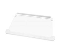 Ariston Estante de cristal con perfiles | Dimensiones: 434 x 292 x 4 | Repuesto original para frigoríficos Indesit Hotpoint |