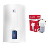 Ariston Lydos R - Termo Eléctrico 50 Litros + Filtro Antical, kit polifosfatos para calentador