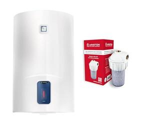 Ariston Lydos R - Termo Electrico 80 Litros + Filtro Antical, kit polifosfatos para calentador