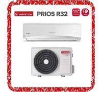 Ariston Prios R32 - Aire acondicionado 9000 BTU Monosplit Wifi, climatizador silencioso, 104 x 22 x 32,7 cm, aire acondicionado con función Follow Me para control autónomo del aire, filtro antiolores