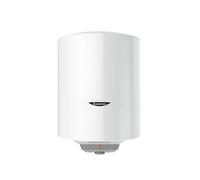 Ariston PRO 1 R 50 litros - Calentador de agua eléctrico vertical de pared - Resistencia blindada - Temperatura ajustable mediante rueda de ajuste - Diseñado para su instalación en Francia