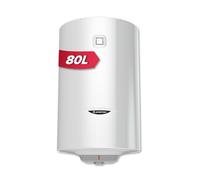 Ariston PRO 1 R 80 litros - Calentador de agua eléctrico vertical de pared - Resistencia blindada - Temperatura ajustable mediante rueda de ajuste - Diseñado para su instalación en Francia