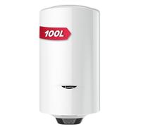 Ariston PRO1 ECO 100L - Calentador de agua eléctrico vertical de pared Ø450 mm - Función inteligente ECO - Clase B - 15% ahorro de energía vs. Clase C - Diseñado para ser instalado en Francia