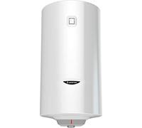 Ariston Pro1 Eco Dry Multis Calentador de Agua Electrico 50 Litros Slim | Vertical y Horizontal, Multiposition, Resistencia Revestida - Control Inteligente con Pantalla LED y Diseño Slim Blanco