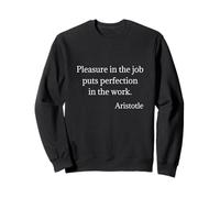 Aristóteles Cita Placer en el trabajo Filosofía de Aristóteles Sudadera