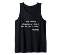 Aristóteles Las Raíces De La Educación Cita Impresionante Filosofía Camiseta sin Mangas