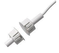 ARITECH DC138 Contacto magnético empotrar en puertas metálicas. Apertura operativa máx. 12mm. 2m de cable. Blanco