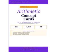 Arithmetic Concept Cards: Grades 6-8: A Complete Middle-School Math Reference - 237 Cards Across 34 Topics - Aligned with Common Core, Florida ... with Answer Key (The Concept Cards Series)