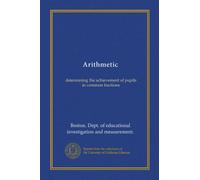 Arithmetic: determining the achievement of pupils in common fractions