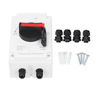 Arithmetix Interruptor de desconexión del aislador de CC Solar fotovoltaico Material de PC 32A 4P DC1200V 8kV LONQ 40 con Conector M20 Disyuntor de Corte rápido IP66 para de inversor de