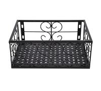 Aritynu Soporte para macetas con hierro engrosado, 11.8 X 7.9 X 4.7 | Soporte estable para plantas para el balcón, soporte decorativo para alféizar de ventana, diseño que ahorra espacio para