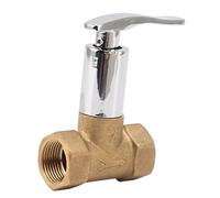 Aritynu Válvula de Cierre de Agua de Latón Cerámico de 3/4 Pulgadas | Válvula de Retención de Agua, Latón Cerámico, Acabado Galvanizado, Uso en Baño de Cocina, Rosca de 3/4 Pulgadas, Conexión