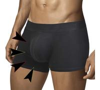 ARIUS Calzoncillo Boxer con Relleno Delantero para Aumentar el Volumen y tamaño de los atributos Masculinos y Dar una Forma Redondeada - Push up y Relleno (Pequeño)
