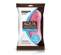 ARIX | 10 esponjas para cuerpo suave con tratamiento antibacteriano, esponja para masaje Relax de la línea Aqua Massage Tradition, esponja de ducha y baño relajante - 10 unidades