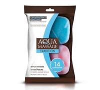 ARIX | Par de esponjas de baño y masaje, esponja exfoliante tónica de la piel, esponja corporal para masaje relajante, móvil y absorbente, tratadas con antibacteriano - 14 paquetes