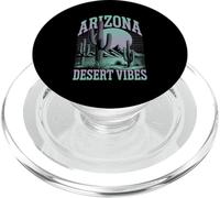 Ariz ONA Desert Vibes Saguaro Cactus Montaña Atardecer Retro PopSockets PopGrip para MagSafe