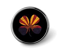 Arizona Clover Flag Round Lapel Pins Decorative Metal Brooches Funny Button Badge for Clothing Bag Hat Gifts