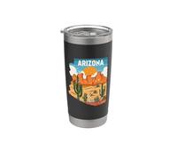 ARIZONA Desert - Retro/Throwback Design - Classic Vaso térmico de acero inoxidable de doble pared