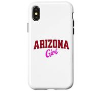 Arizona Girl, Vintage Varsity Print Women Teen Girls Tween Carcasa para iPhone X/XS
