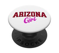 Arizona Girl, Vintage Varsity Print Women Teen Girls Tween PopSockets PopGrip Adhesivo