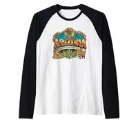 Arizona Grand Canyon State Cowboy Lizard Javelina Gráfico Camiseta Manga Raglan