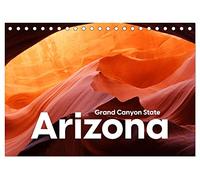 Arizona - Grand Canyon State (Tischkalender 2026 DIN A5 quer), CALVENDO Monatskalender: Entdecken Sie die utopische Landschaft von Arizona.