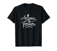 Arizona Is Forever - Arte de línea de corazón patriótico de Arizona Camiseta