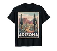 Arizona Vintage Desert Landscape Grand Canyon State Camiseta