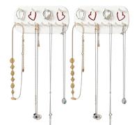 ARJDXDP 2 Piezas Soporte Collares Colgador Pared Organizador, organizador de joyas para Joyas, Collares, Anillos, Brazaletes y Pendientes