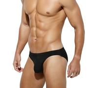 Arjen Kroos Slip Hombre Sexy, Calzoncillos Slips Seda de Hielo Suave y Transpirable, Mini Ropa Interior Talle Bajo, Tipo Elástic Men's Bikini Briefs