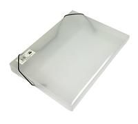 ARK - Caja de plástico transparente tamaño A4 para archivar documentos (335 x 245 x 30 mm, 10 unidades)